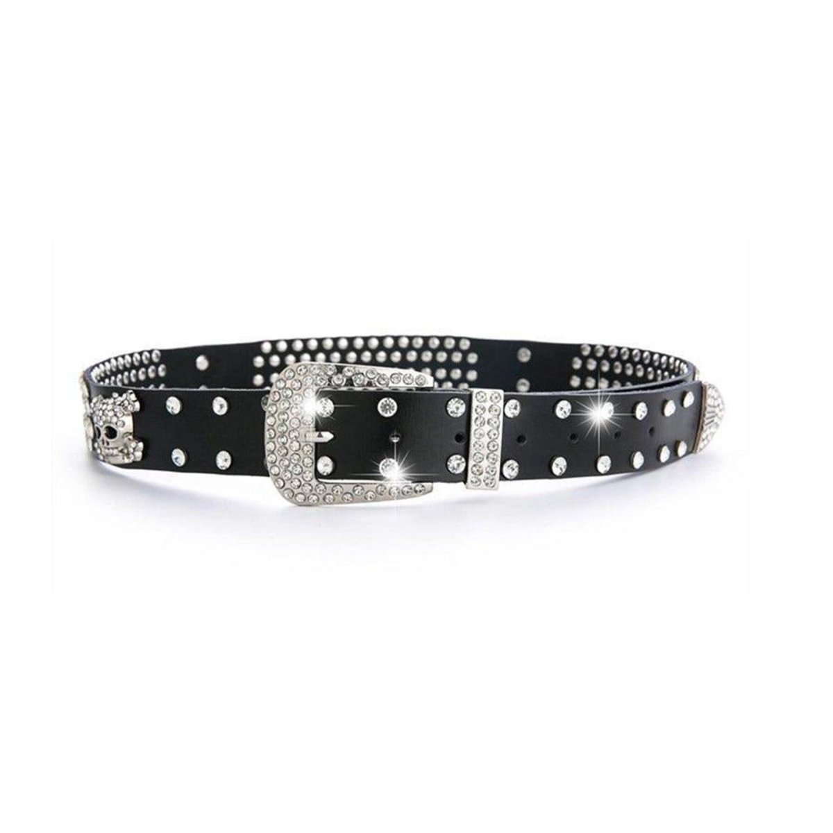 Belt TO Strass In Leather For Women Model Alexi by Zictor