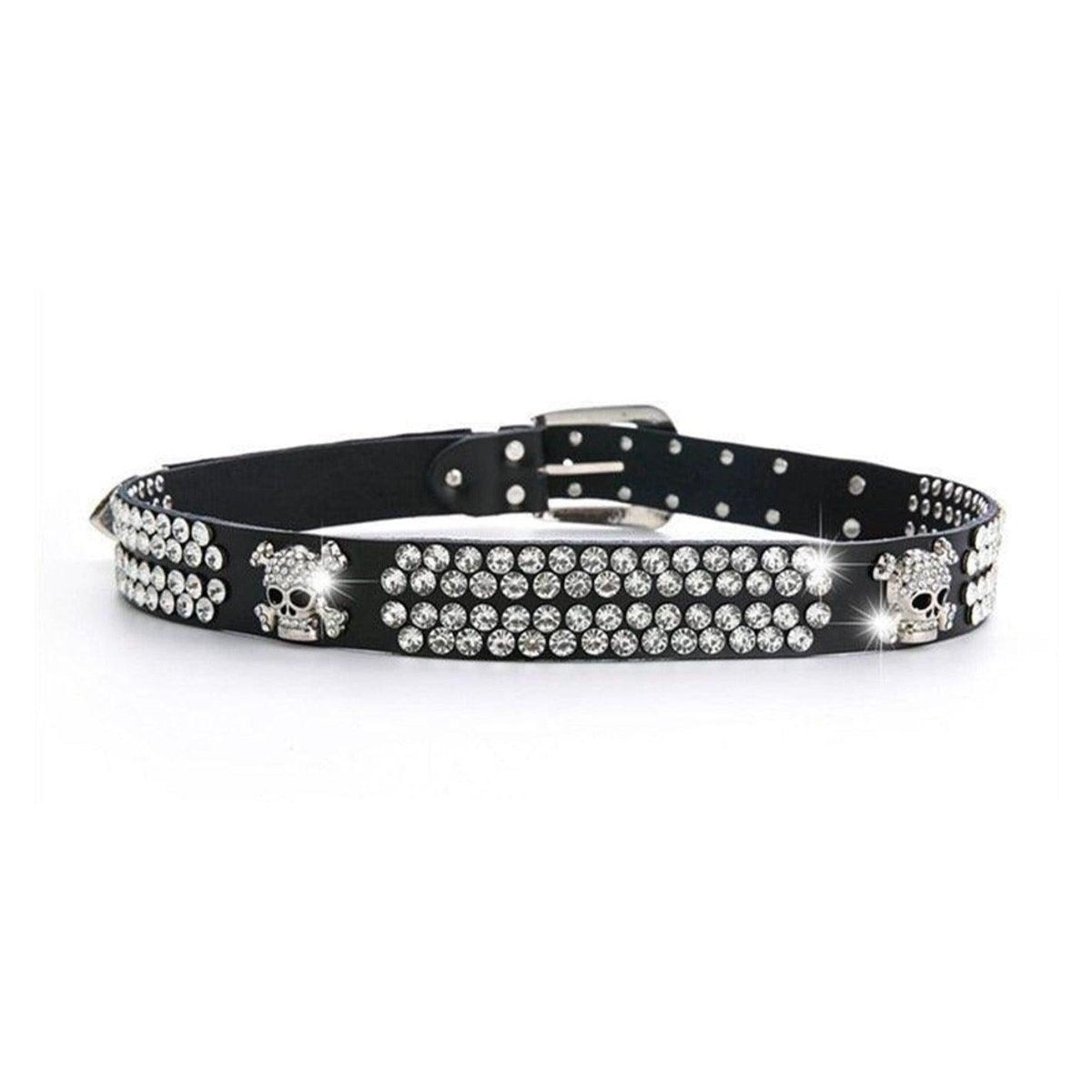 Belt TO Strass In Leather For Women Model Alexi by Zictor