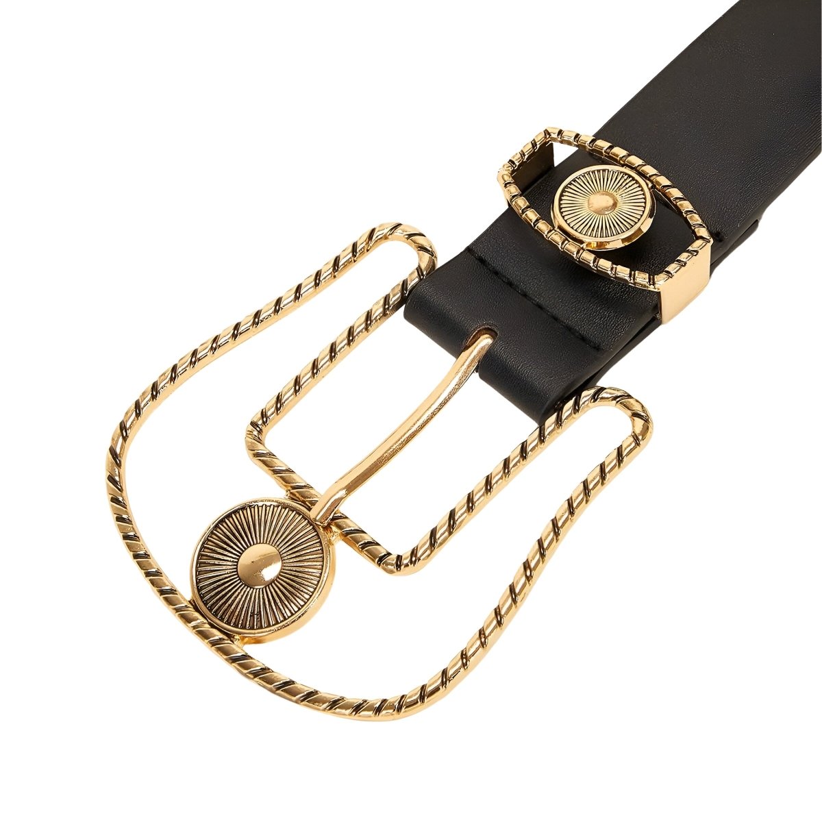 Belt TO Wide Buckle Western Golden Model Jess by Zictor