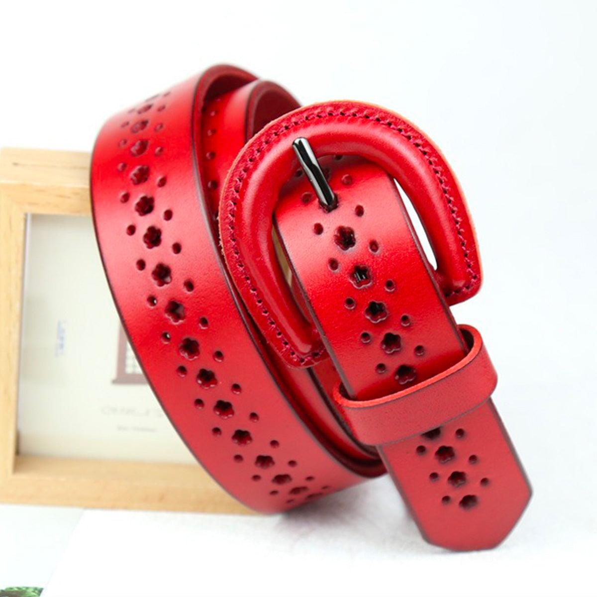 Belt Leather Ajouree For Women Model Noble by Zictor