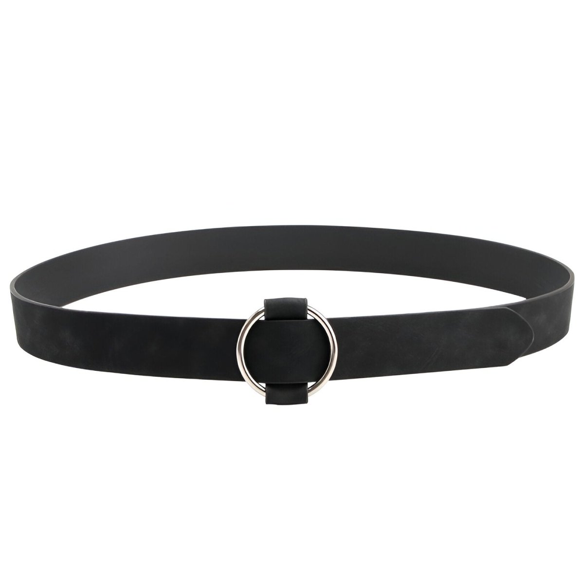 Belt Leather Lisse Buckle Golden For Women Model Morgana by Zictor