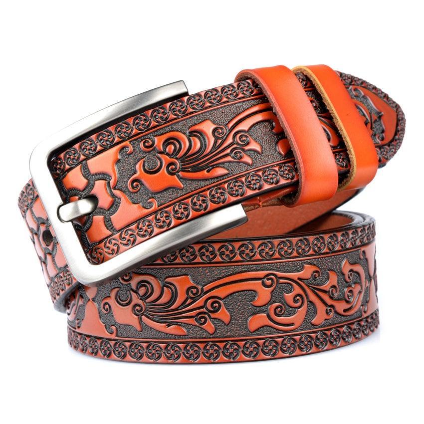Belt Western in leather for men, model Casei - Zictor