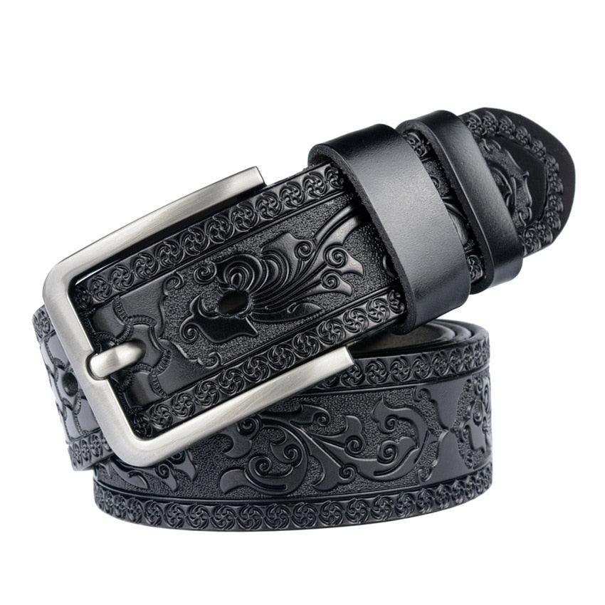 Belt Western in leather for men, model Casei - Zictor