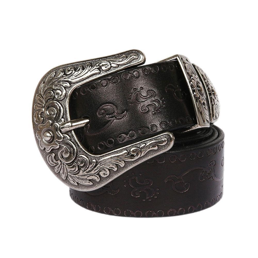 Belt Western in leather, model Baileie - Zictor
