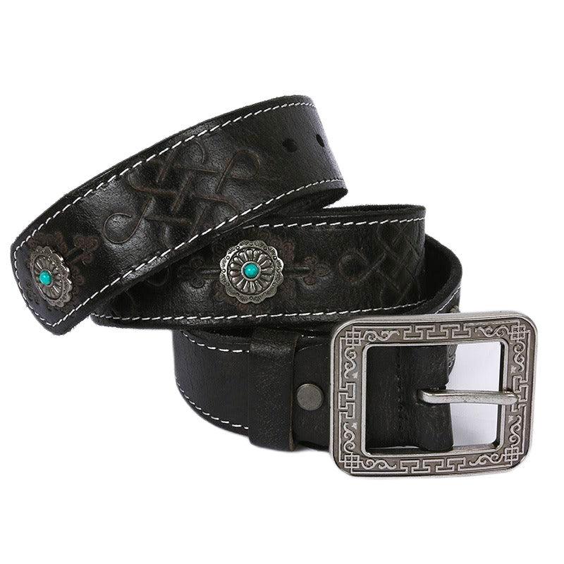 Belt In Leather Model Henley by Zictor