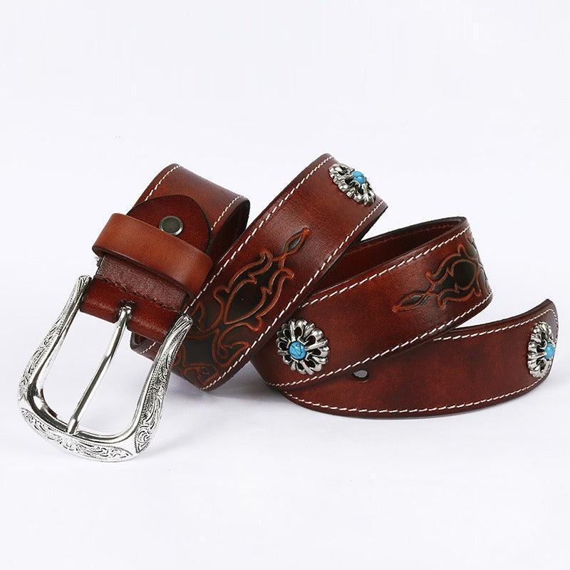 Belt In Leather Model Rileyu by Zictor