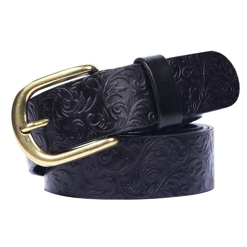 Belt Western in leather, model Saige - Zictor