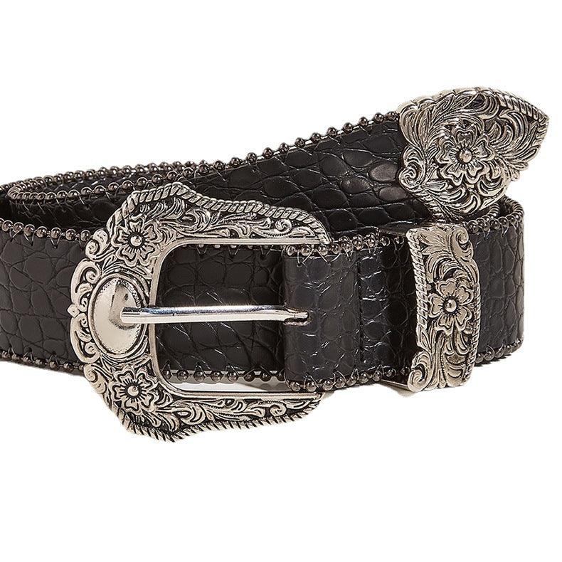 Belt With Motifs Floraux Model Amory by Zictor