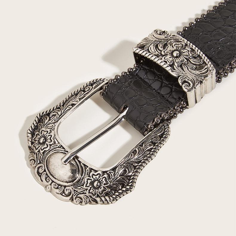 Belt With Motifs Floraux Model Amory by Zictor