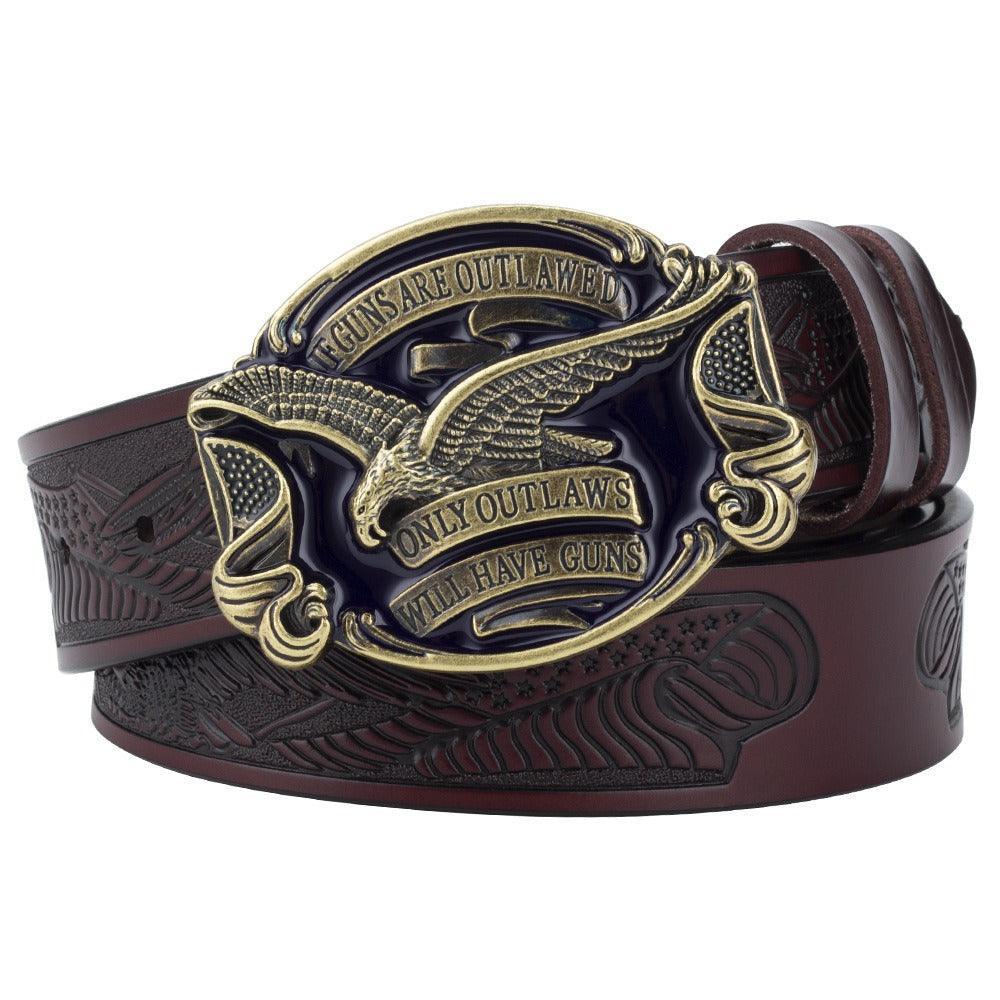 Belt western with aigle, model Fadil - Zictor