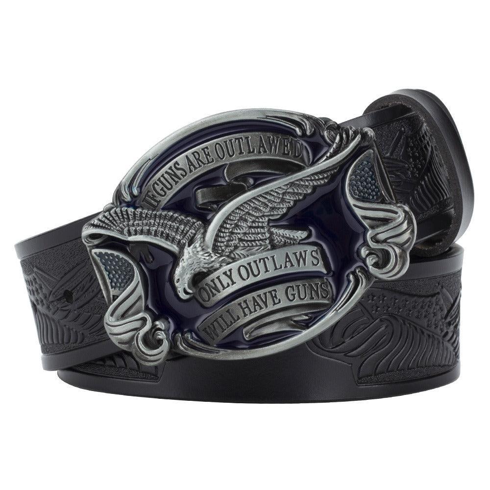 Belt western with aigle, model Fadil - Zictor
