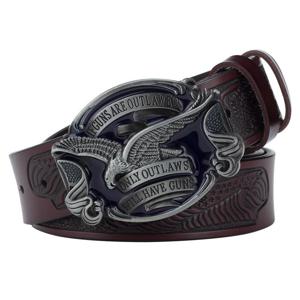 Belt western with aigle, model Fadil - Zictor