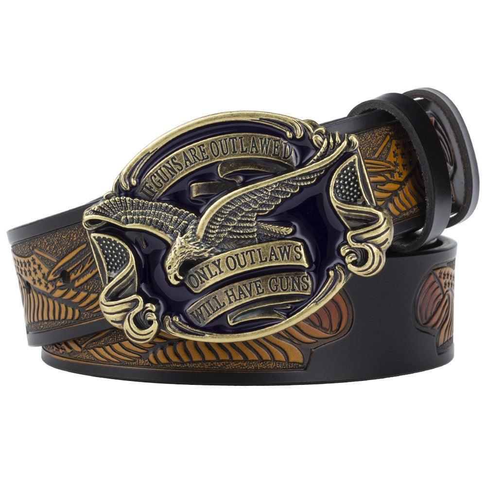Belt western with aigle, model Fadil - Zictor