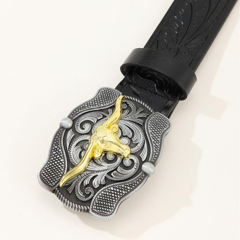 Belt With Buckle Taureau For Men Model Rishi by Zictor