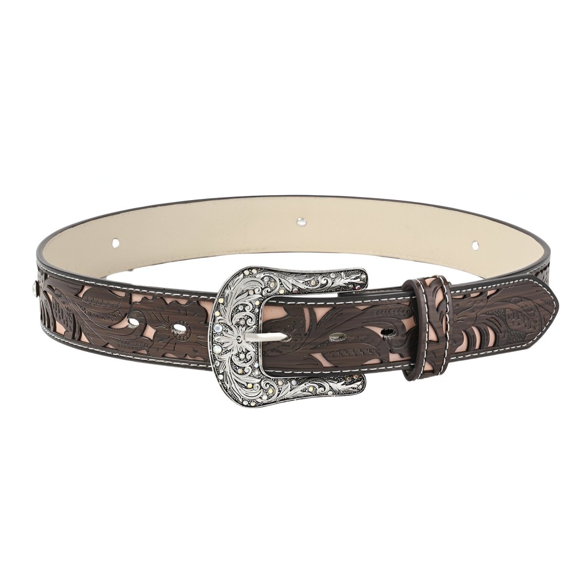 Belt Western with buckle to strass, model Chan - Zictor
