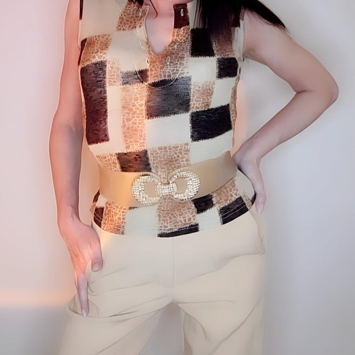 Belt And Elastic Size Haute Model Clove by Zictor