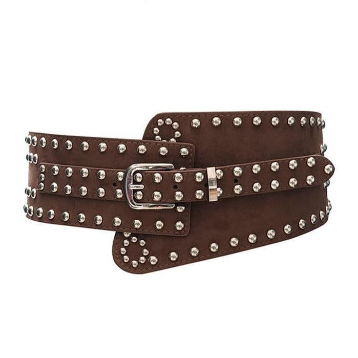 Belt wide elastic and cAydentée, size haute, for women, model Callie - Zictor