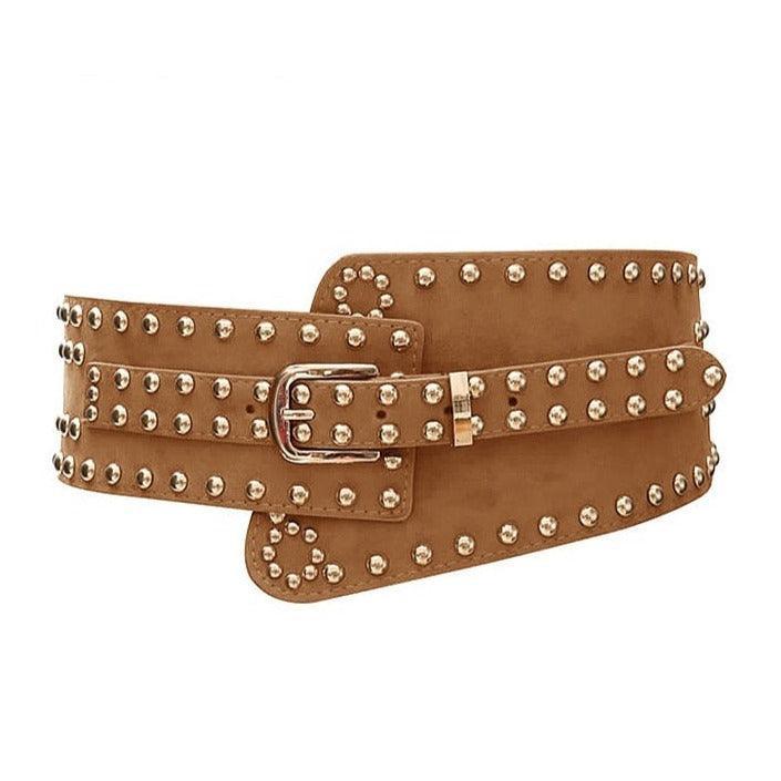 Belt wide elastic and cAydentée, size haute, for women, model Callie - Zictor