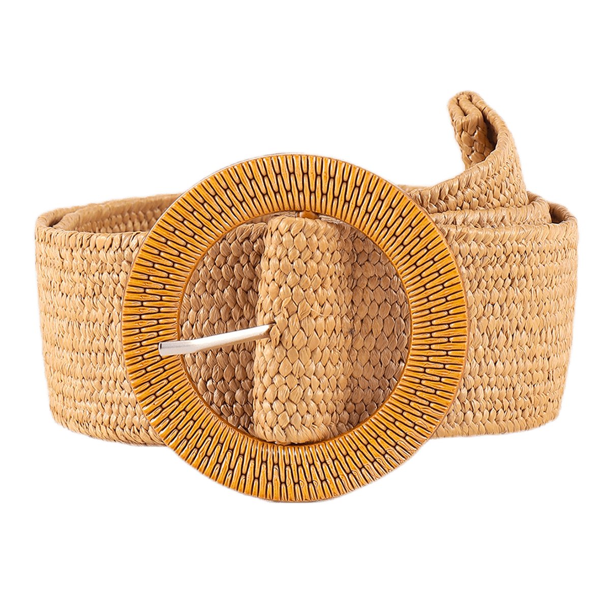 Belt wide in raphia, model Lindseey - Zictor