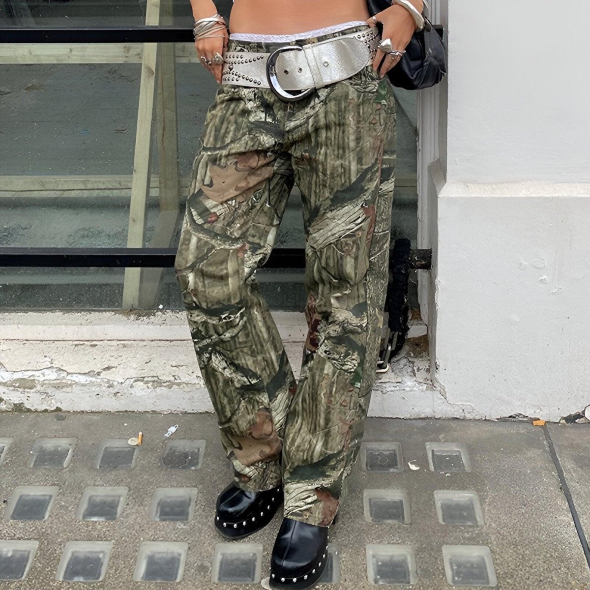 Belt Silver TO Rivets Model Shaan by Zictor