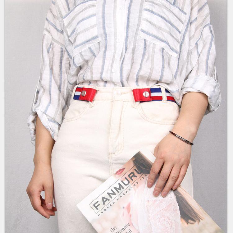 Belt Buckle Blue White Red Model Poet by Zictor