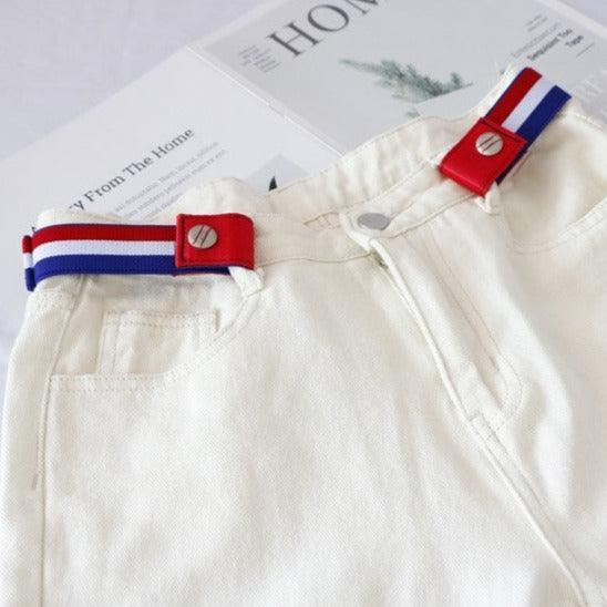 Belt Buckle Blue White Red Model Poet by Zictor
