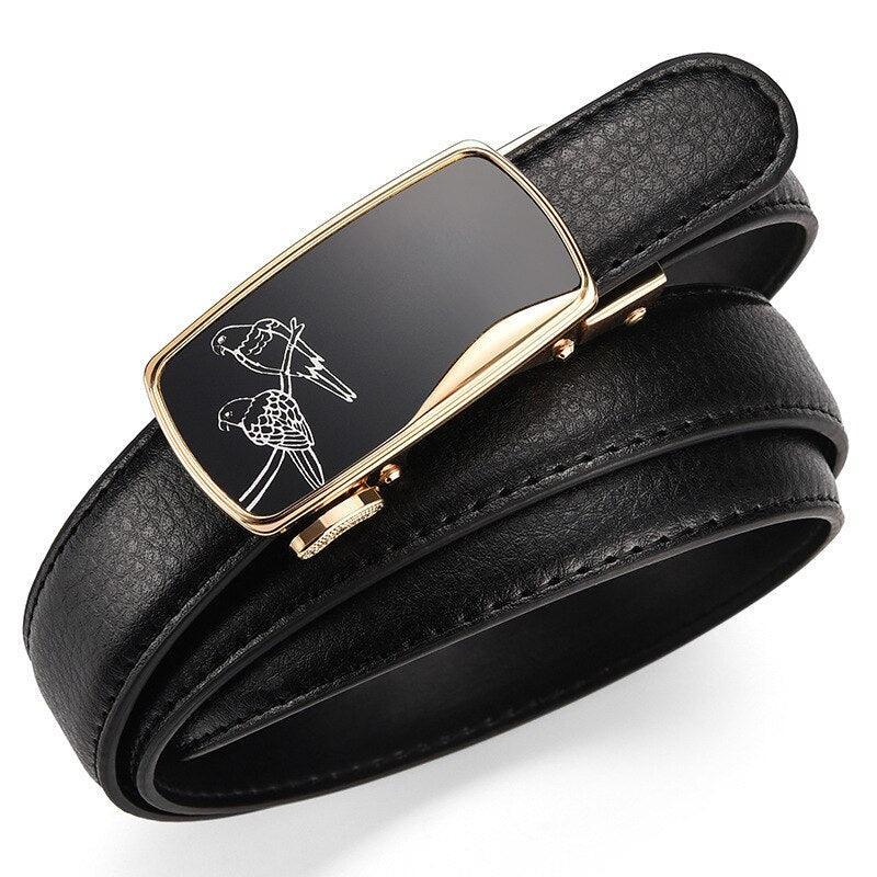 Belt women to buckle auBerkeRayyanyatique golden, model Lark - Zictor