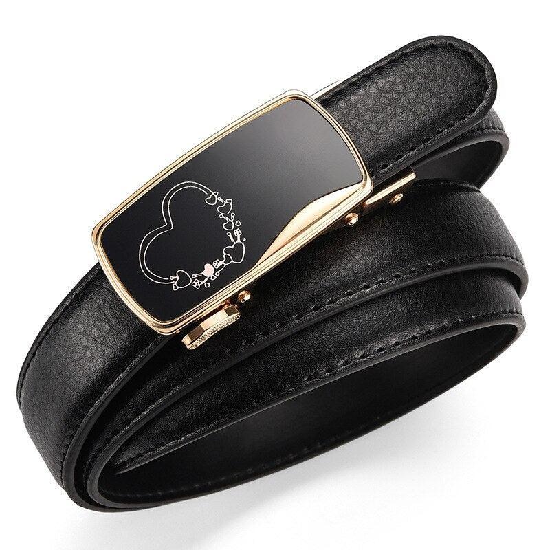 Belt women to buckle auBerkeRayyanyatique golden, model Lark - Zictor