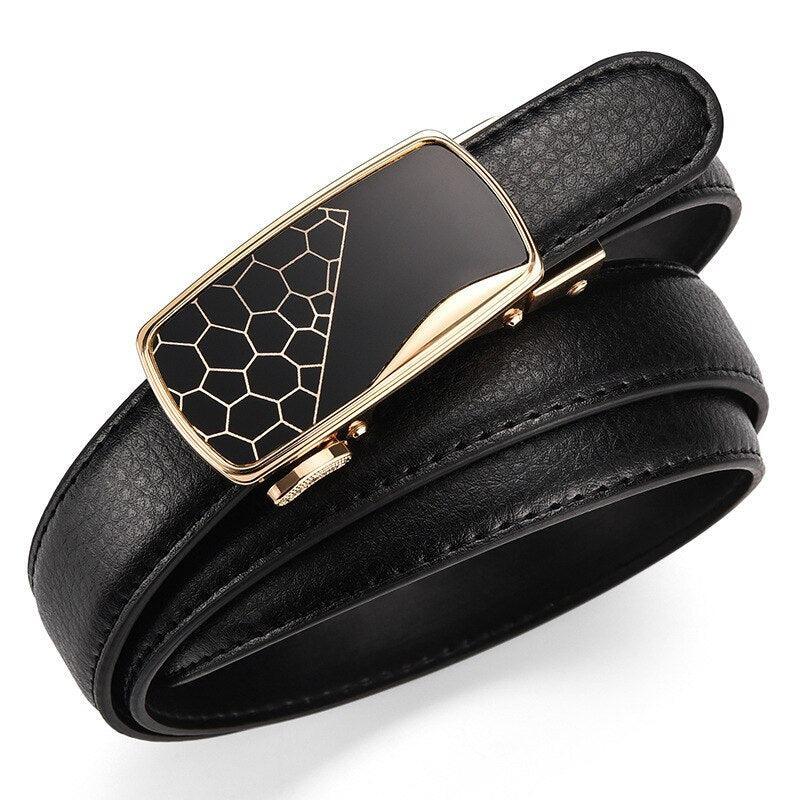 Belt women to buckle auBerkeRayyanyatique golden, model Lark - Zictor