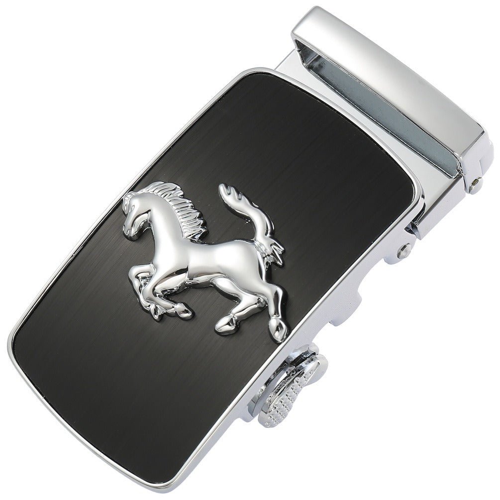 Buckle of belt auBerkeRayyanyatique, motif cheval, model Elery - Zictor
