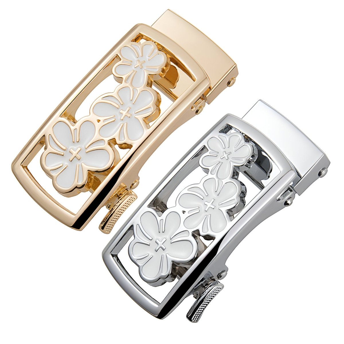 Buckle Of Belt Automatic Trio Of Fleurs Model Lio by Zictor