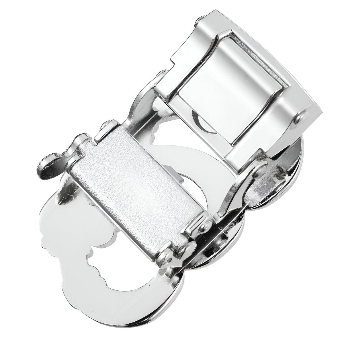 Buckle Of Belt Automatic TO Strass Motif Coeurs And Oiseau Model Seven by Zictor