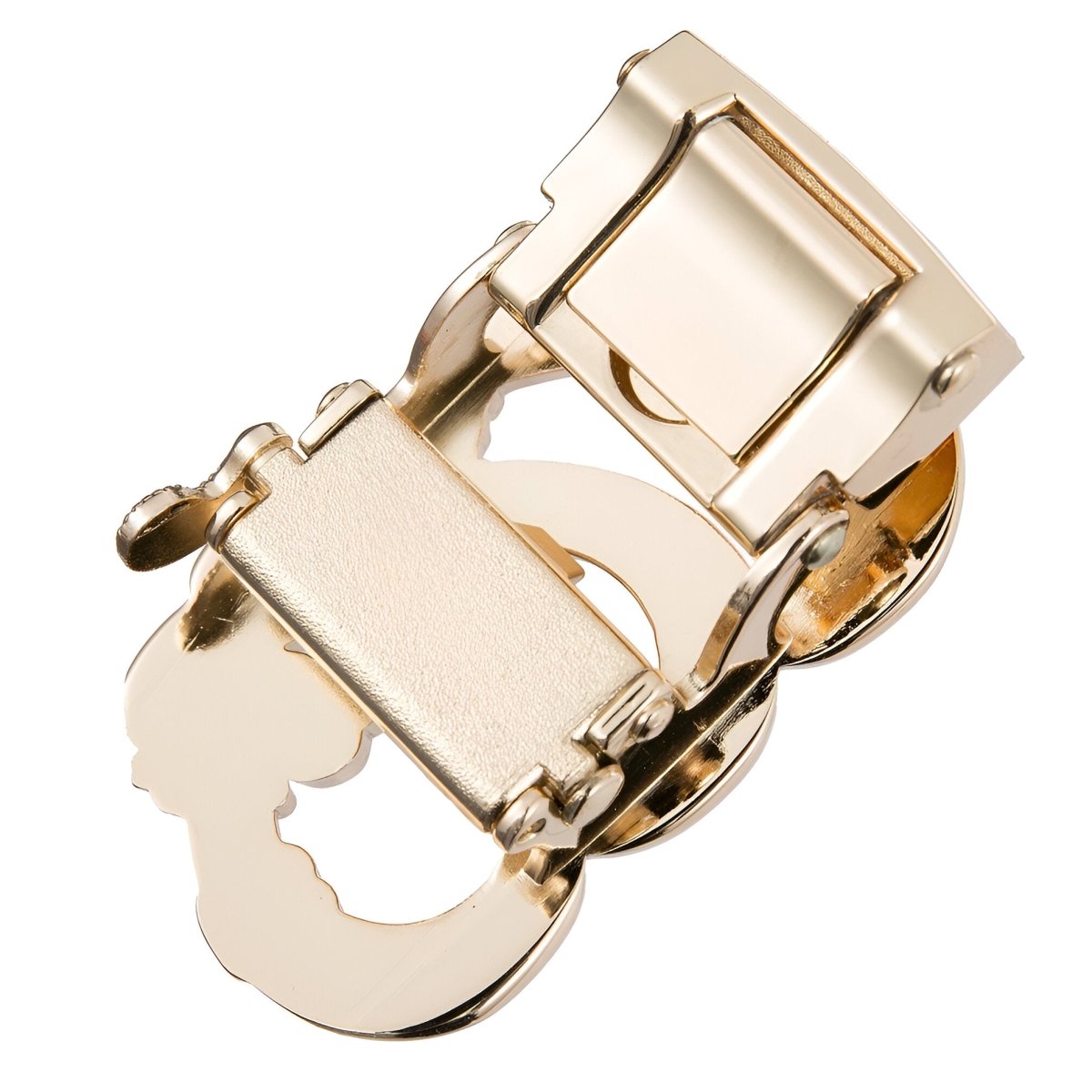 Buckle Of Belt Automatic TO Strass Motif Coeurs And Oiseau Model Seven by Zictor