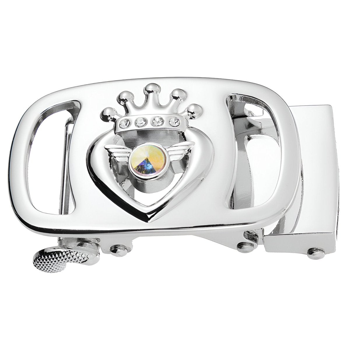 Buckle Of Belt Automatic TO Strass Motif Couronne Model Ade by Zictor
