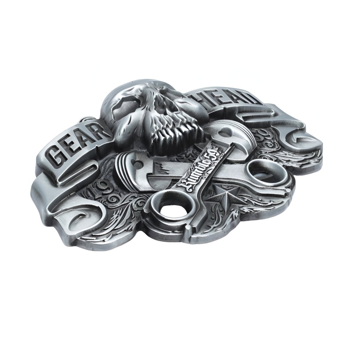 Buckle of belt Moto, "Gear Head" mécanique, model colby by Zictor