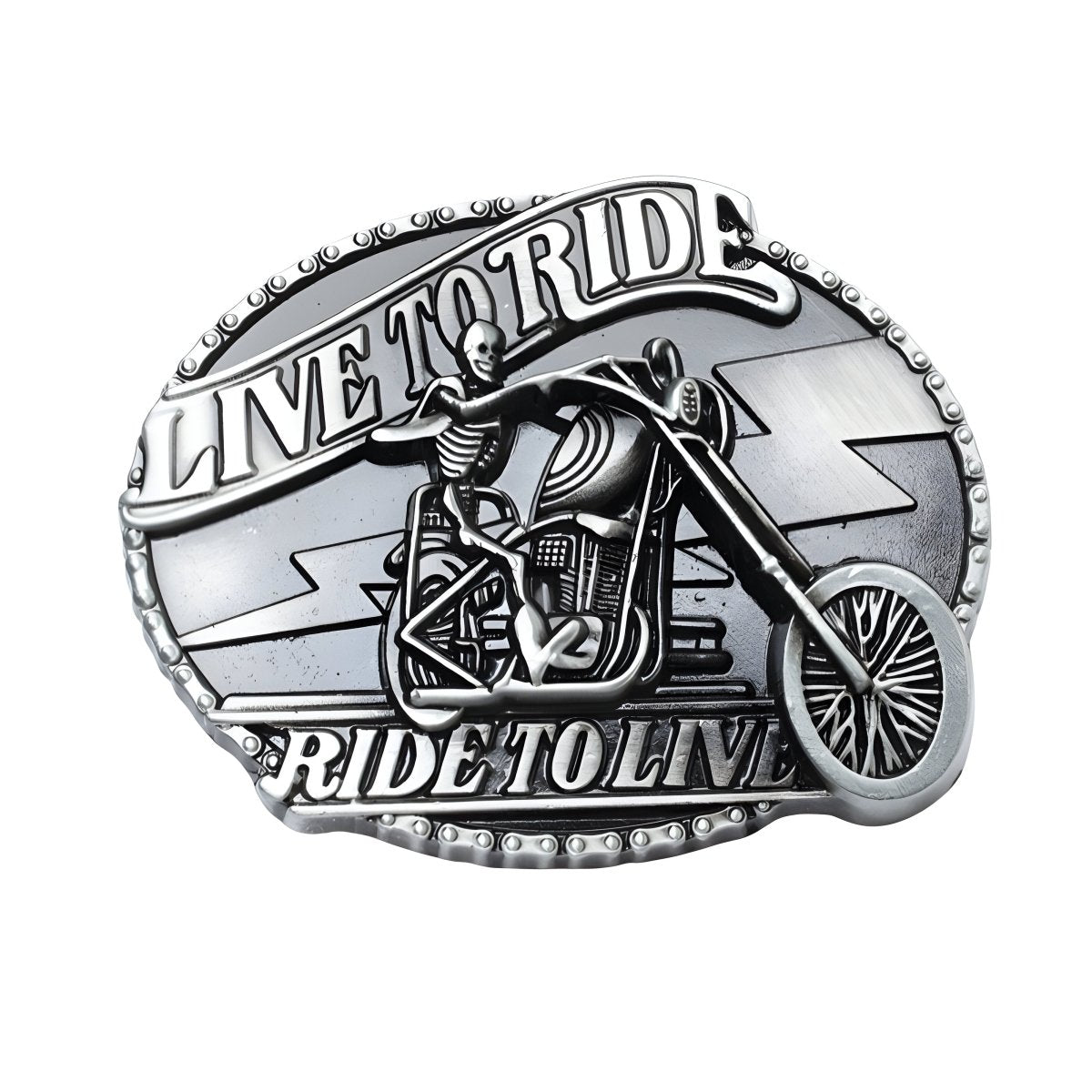 Buckle Of Belt Squelette Sur Moto Model Kendry by Zictor
