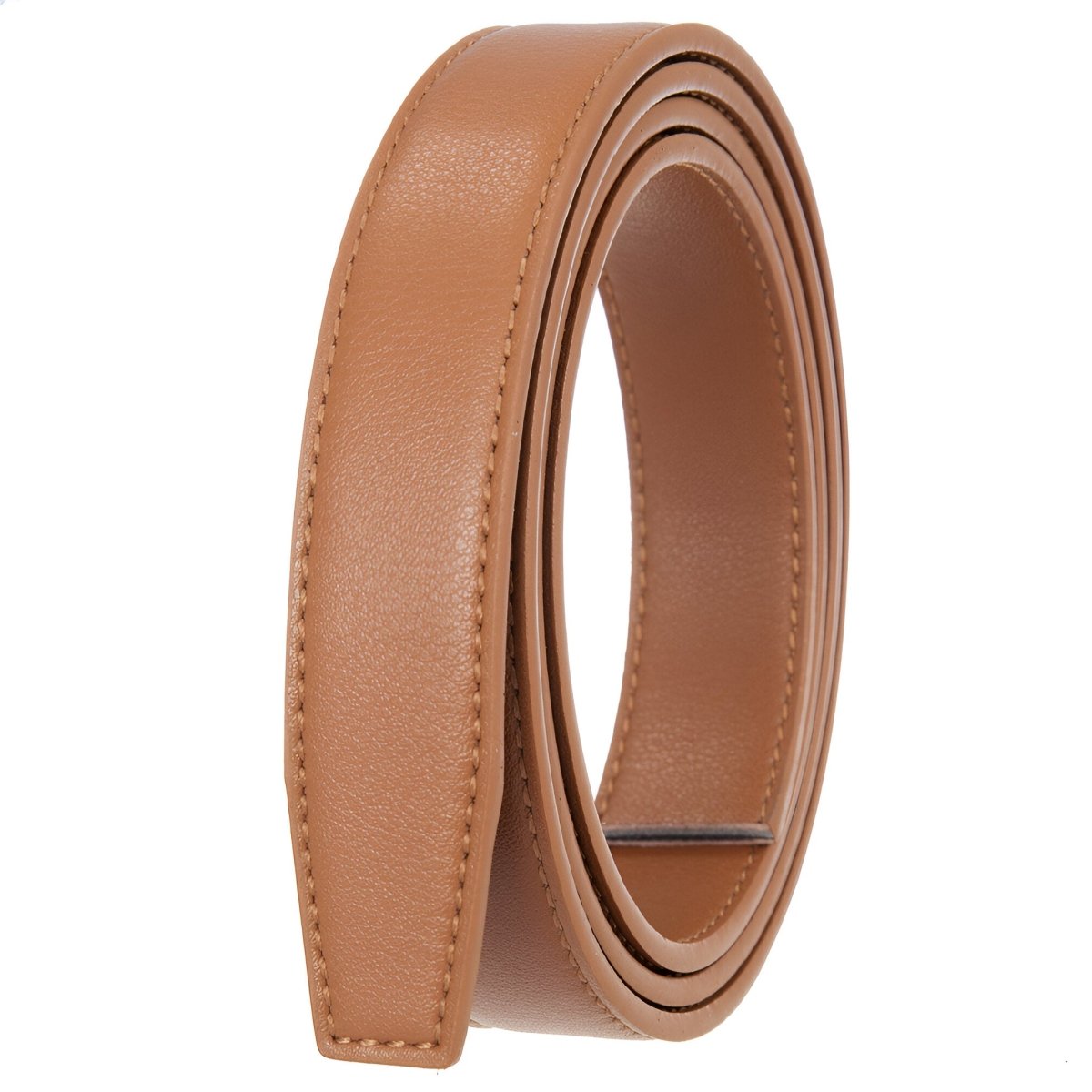 Strap of belt 2.4 cm, in leather, for buckles auBerkeRayyanyatiques, for women, model Jisoo - Zictor