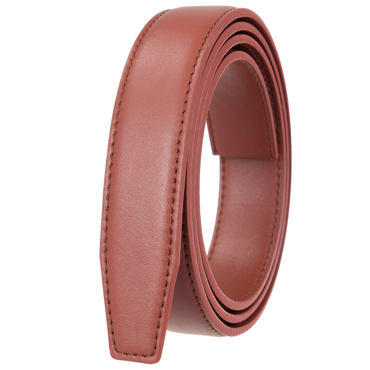 Strap of belt 2.4 cm, in leather, for buckles auBerkeRayyanyatiques, for women, model Jisoo - Zictor