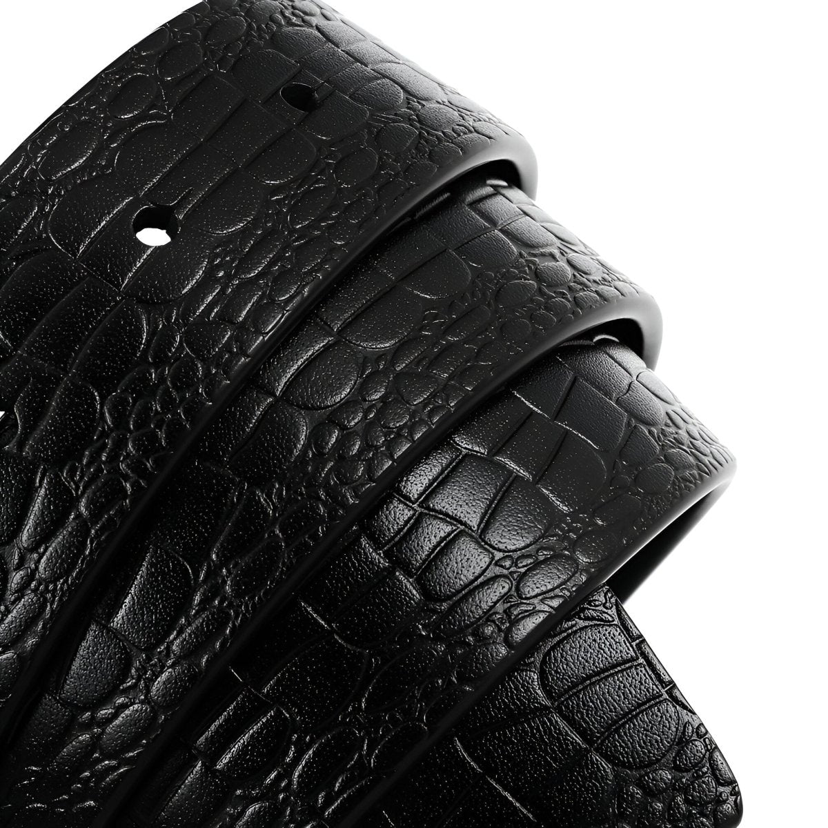 Strap Of Belt 3 4 Cm In Leather For Buckles Prongs Aspect Crocodile Model Mika by Zictor