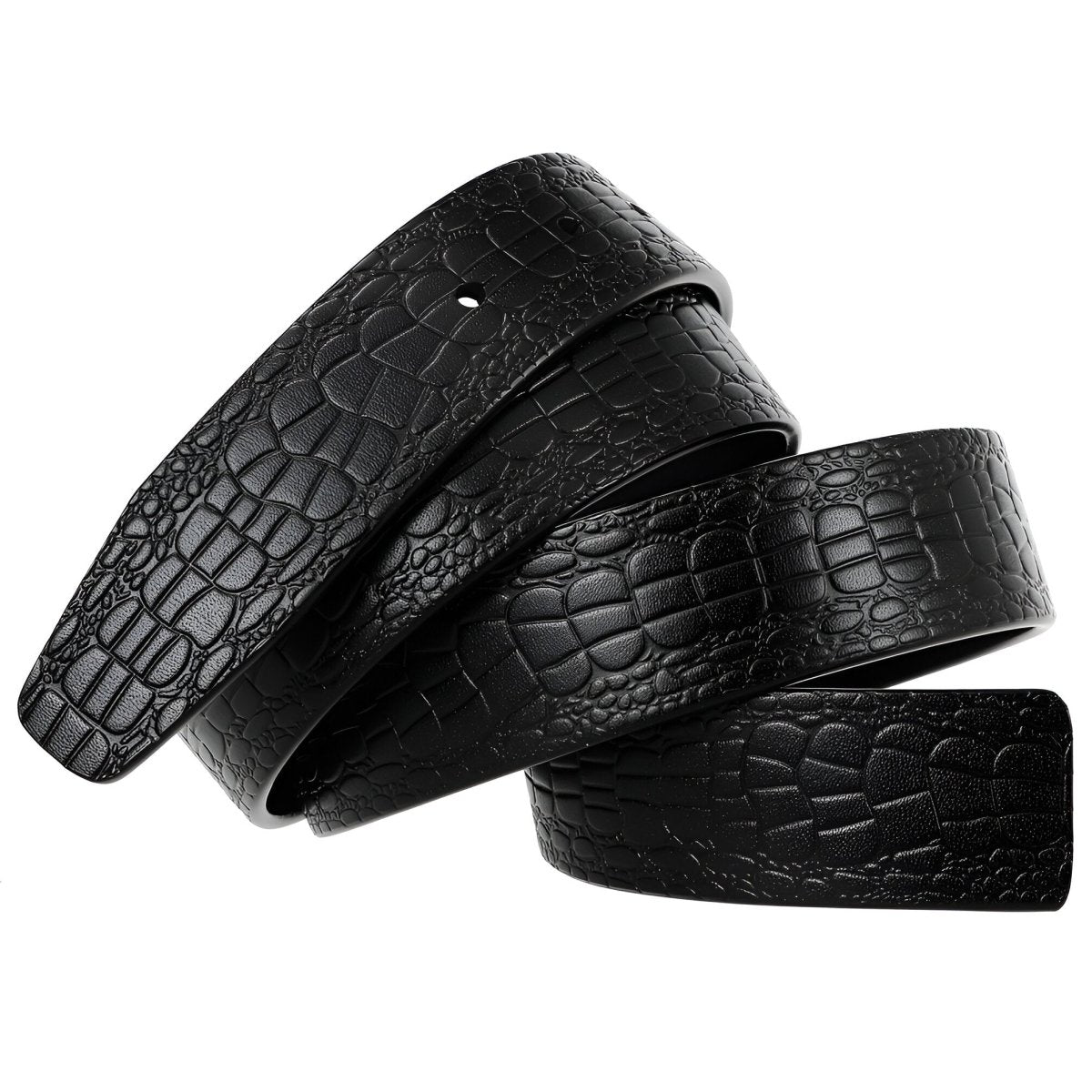 Strap Of Belt 3 4 Cm In Leather For Buckles Prongs Aspect Crocodile Model Mika by Zictor
