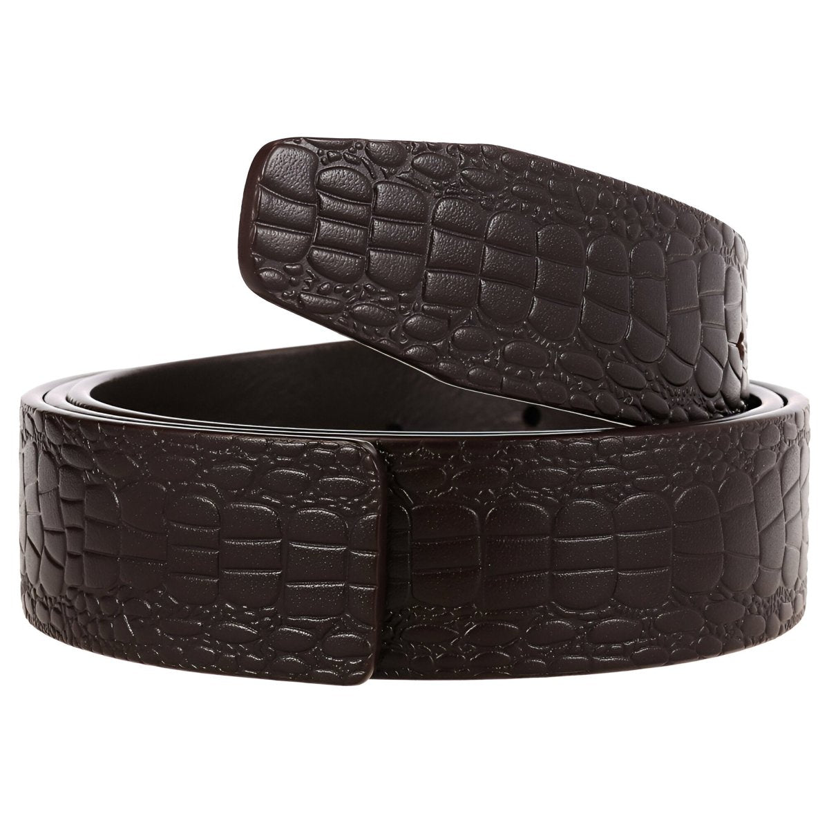 Strap Of Belt 3 4 Cm In Leather For Buckles Prongs Aspect Crocodile Model Mika by Zictor