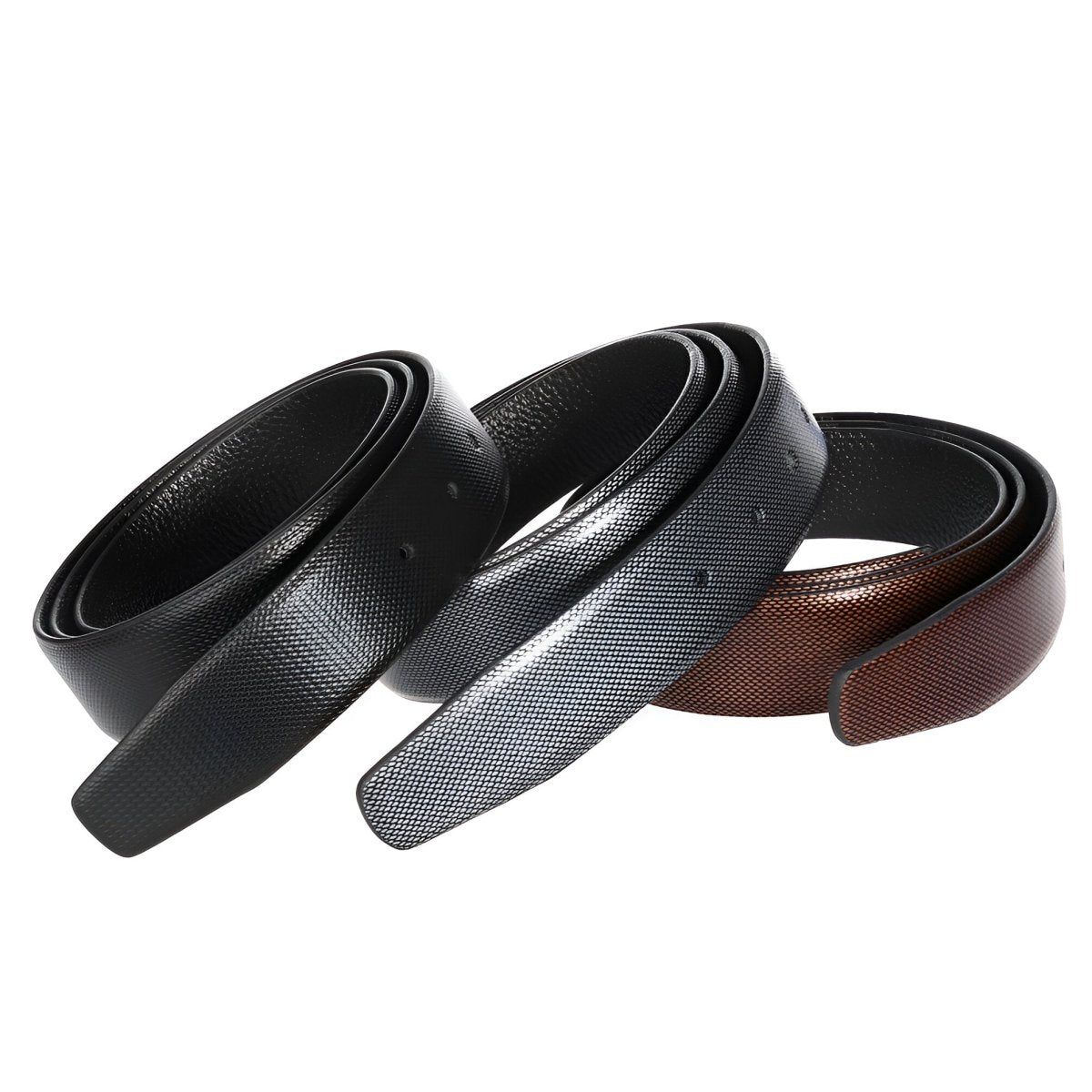 Strap Of Belt 3 4 Cm In Leather For Buckles Prongs Aspect Serpent Model Peytonu by Zictor