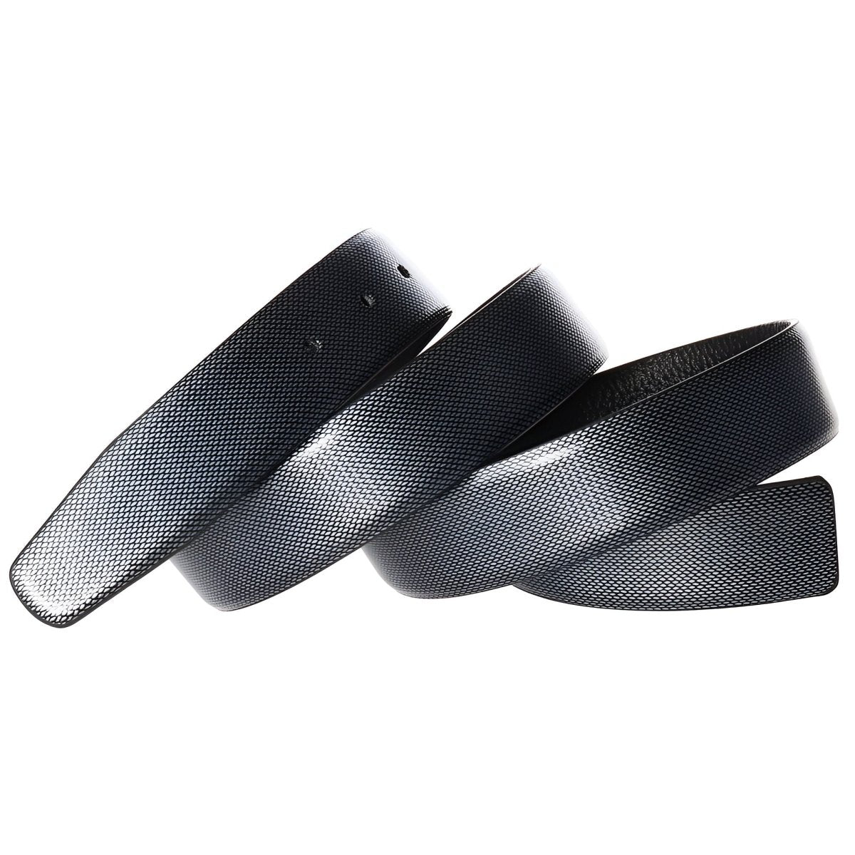 Strap Of Belt 3 4 Cm In Leather For Buckles Prongs Aspect Serpent Model Peytonu by Zictor