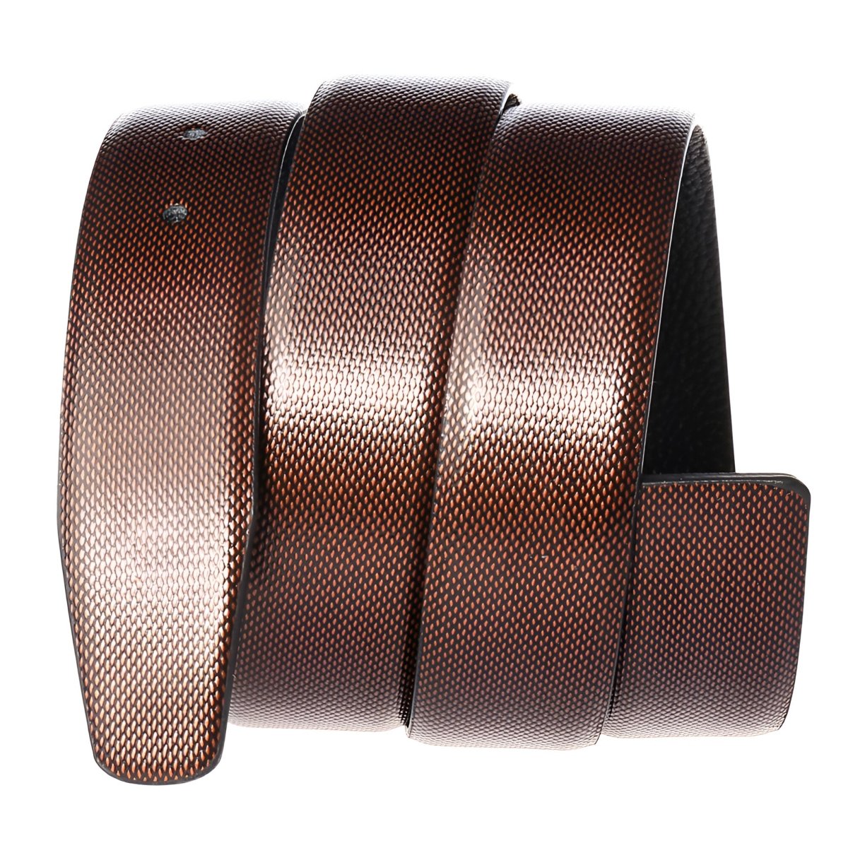 Strap Of Belt 3 4 Cm In Leather For Buckles Prongs Aspect Serpent Model Peytonu by Zictor