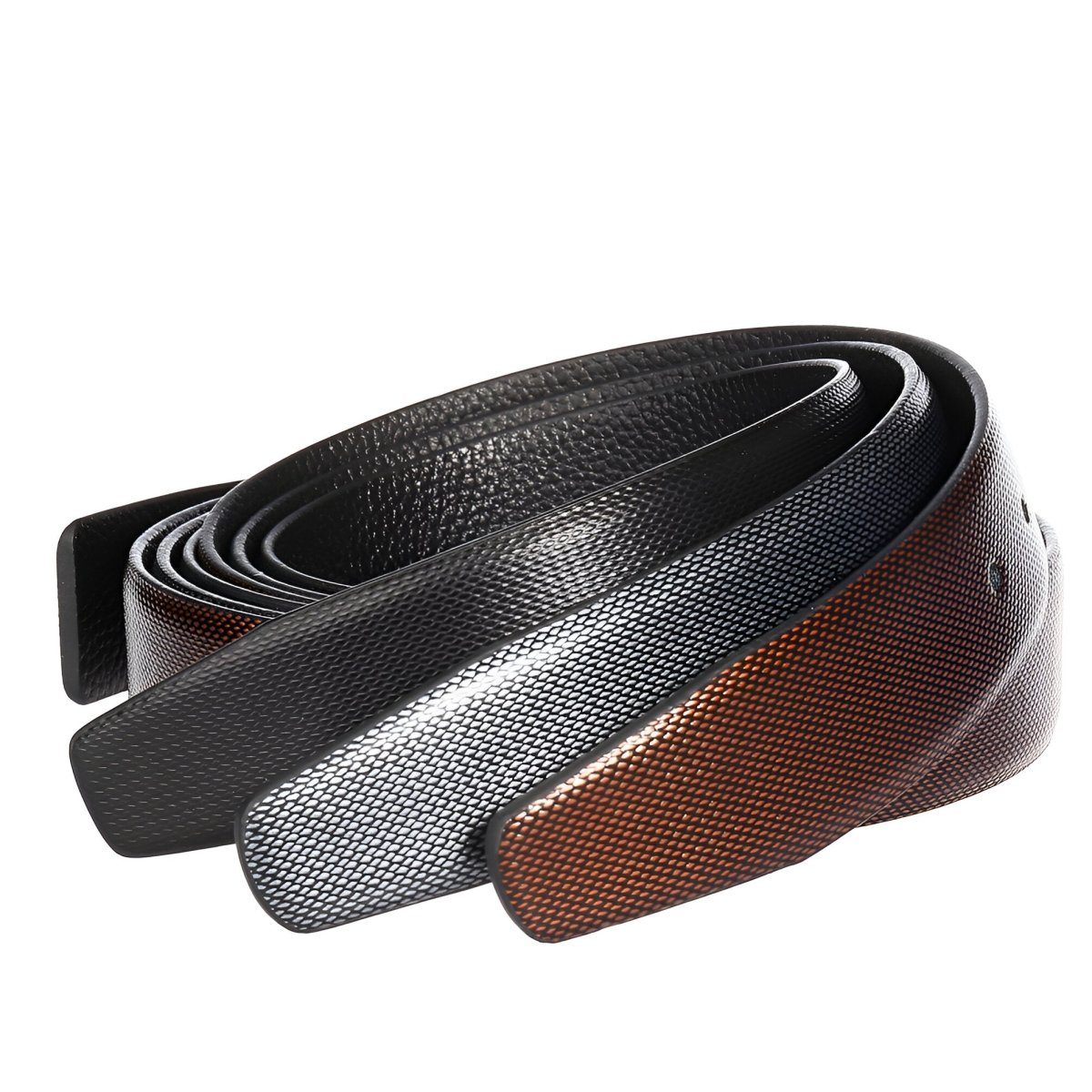 Strap Of Belt 3 4 Cm In Leather For Buckles Prongs Aspect Serpent Model Peytonu by Zictor