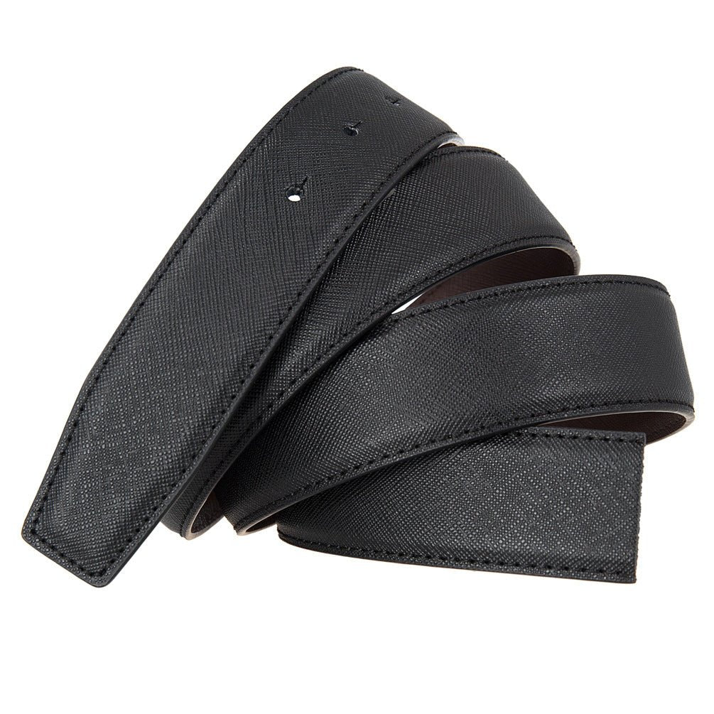 Strap Of Belt 3 4 Cm In Leather For Buckles Prongs Reversible Model Sunny by Zictor