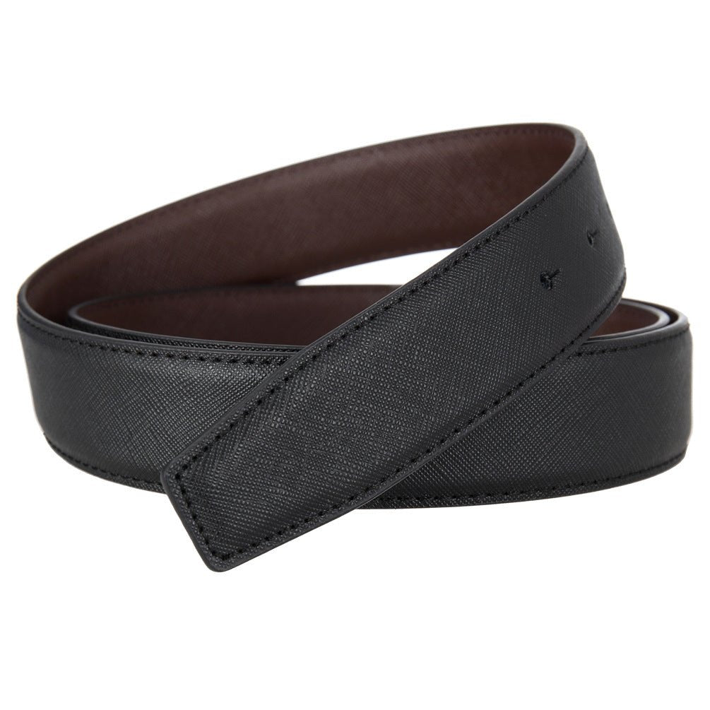 Strap Of Belt 3 4 Cm In Leather For Buckles Prongs Reversible Model Sunny by Zictor