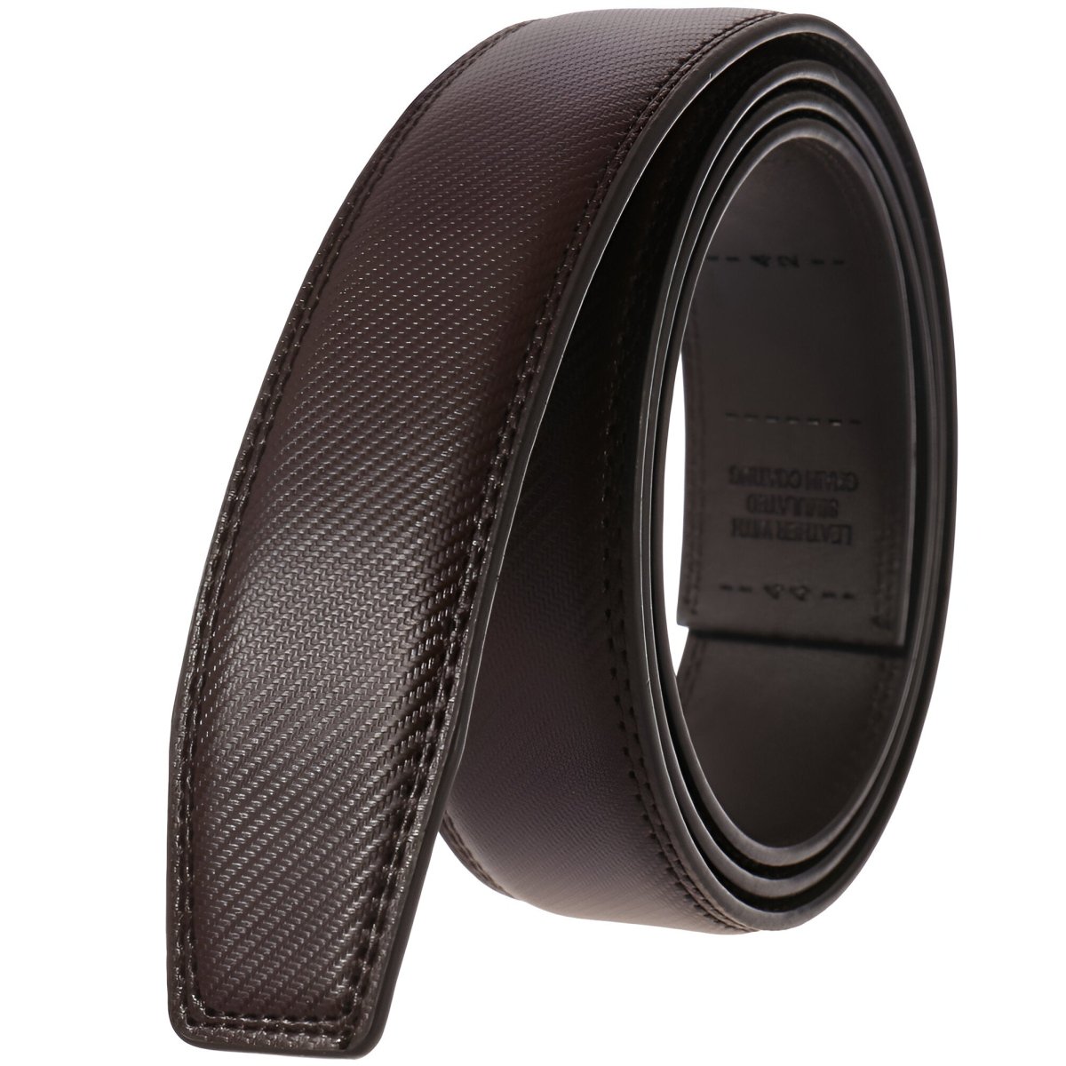 Strap of belt 3.5 cm, in leather, aspect Simrané, for buckles auBerkeRayyanyatiques, model Arsène - Zictor