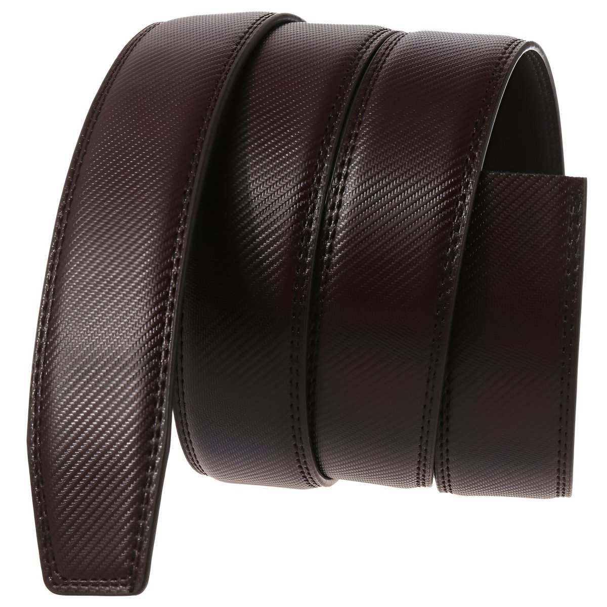 Strap Of Belt 3 5 Cm In Leather Aspect Raye For Buckles Automatic Model Beryl by Zictor