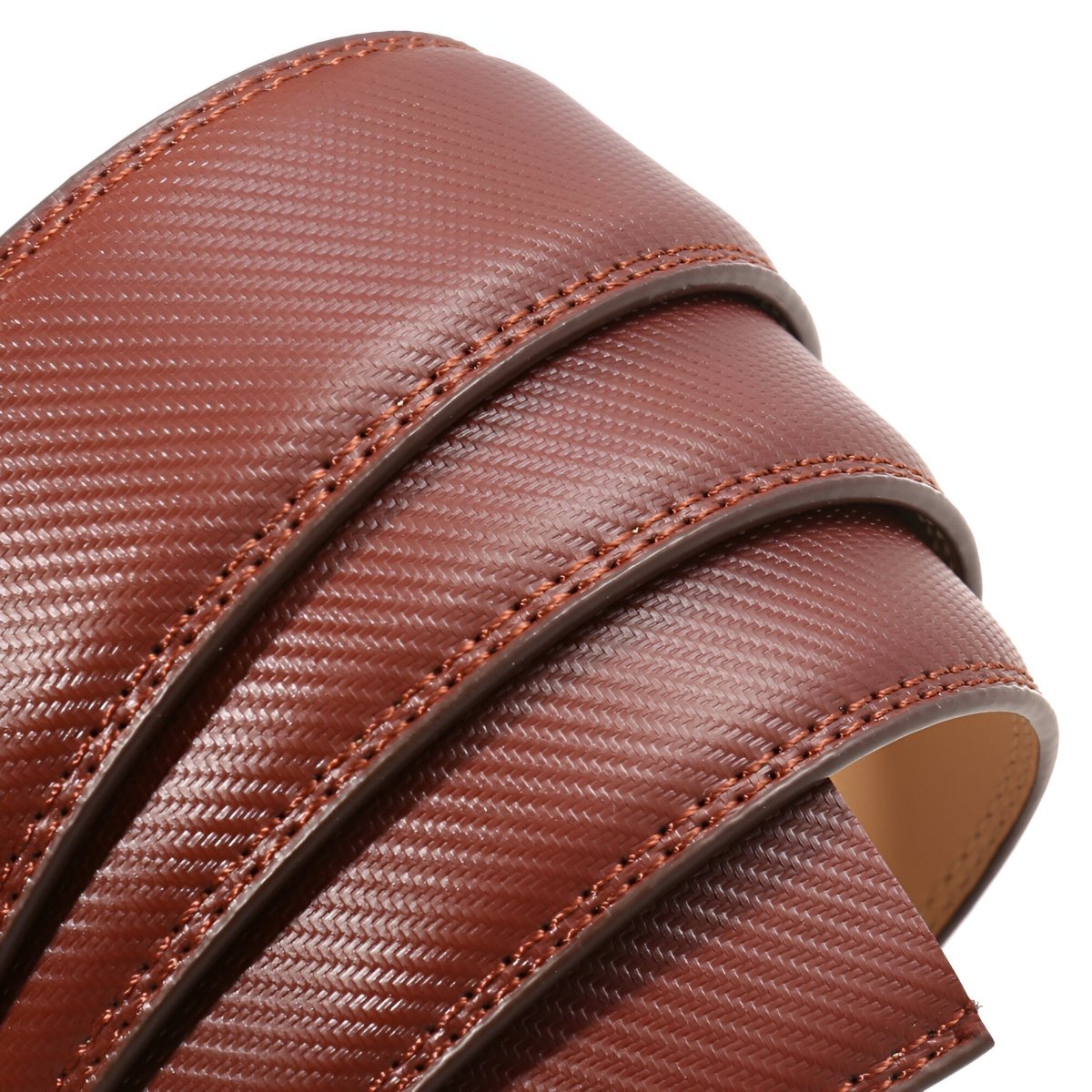 Strap Of Belt 3 5 Cm In Leather Aspect Raye For Buckles Automatic Model Beryl by Zictor